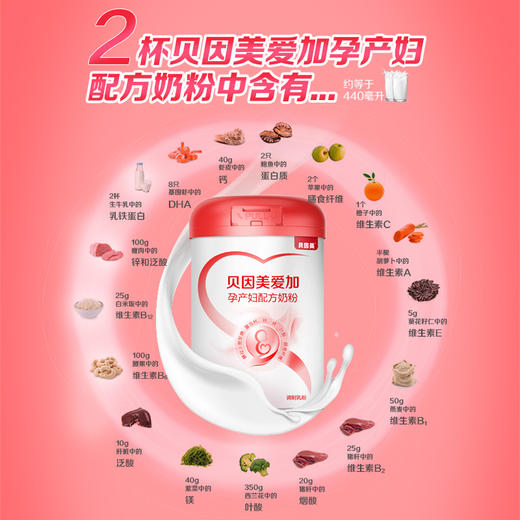 【贝因美】贝因美爱加孕妇粉叶酸孕早中晚期乳铁蛋白700g 商品图4