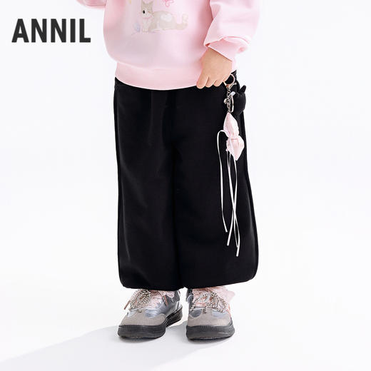 【实体店同款】女童全腰针织长裤秋季新款安奈儿童装XG536142 商品图1