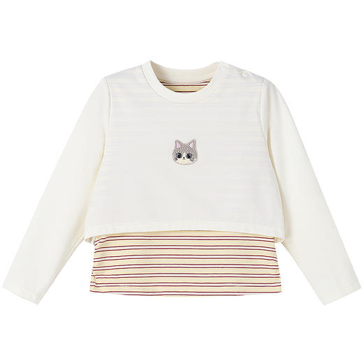 【实体店同款】女童圆领长袖上衣秋季新款安奈儿童装XG531203 商品图5