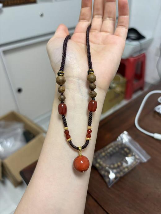 【沉香溯源】棋楠红玛瑙编绳款项链 BCCSDIY339（特殊商品请在收货之后48小时内申请退换货，过期不予处理！！！） 商品图2