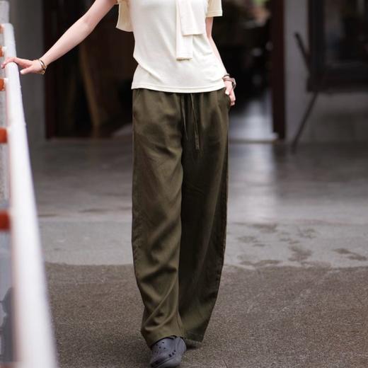 Aimi天丝亚麻山本弯刀裤|舒适透气，修饰腿型，夏天必入神裤 商品图5