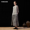 设计师品牌FAMECOCO炒色天丝亚麻伞裙A字半身裙25夏新FAD3HA025 商品缩略图4