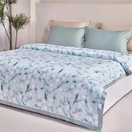 【维科家纺】莱赛尔印花夏凉被-夜茉莉（蓝） 商品图1
