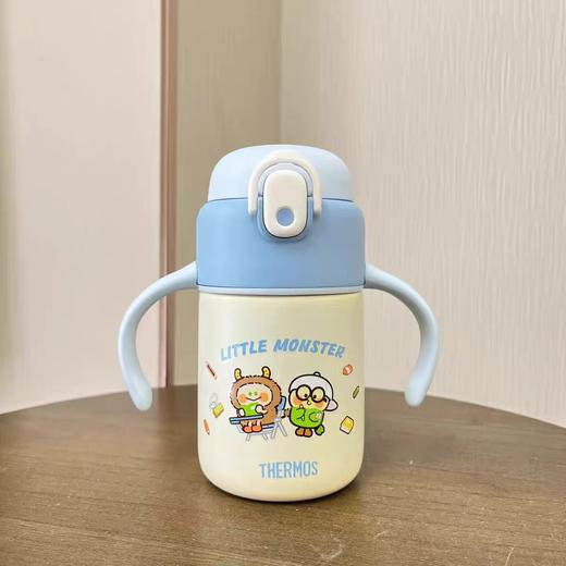 (5个起少3元)THEMOS膳魔师把手吸管保温杯350ml XBEBE联名小泡芙（两种颜色） 商品图2