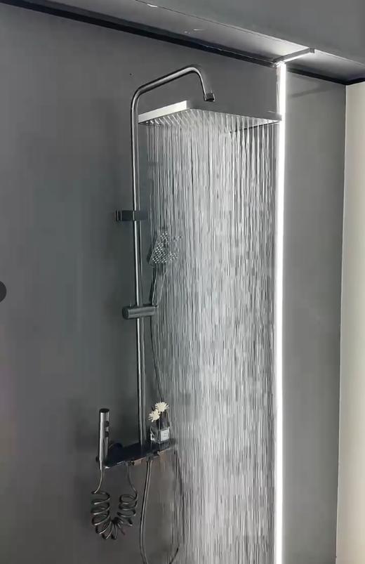 5947 艾斯全铜四档花洒-枪灰 商品图2