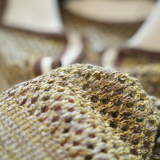 赛琳新款POLO领镂空莱赛尔天丝花纱复古衫 商品图11