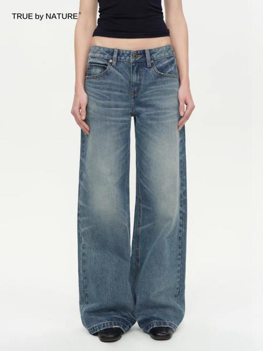 TRUE by NATURE/25SPN02/低腰牛仔裤女直筒长裤 商品图2