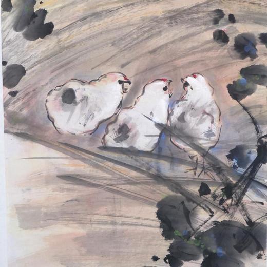 陈永锵《三月南天》国画原作138CM*34CM 手绘宣纸作品 商品图7