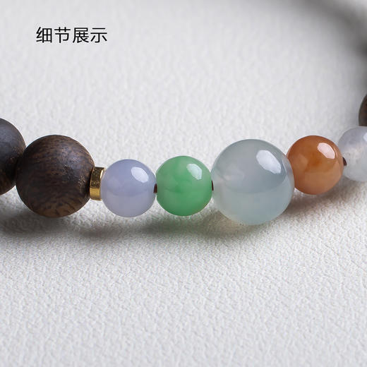 xy0472沉香+翡翠养身手串 商品图5