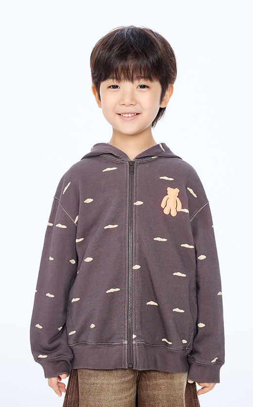 jnby  25年秋款  连帽开襟卫衣  1P8410920 商品图4