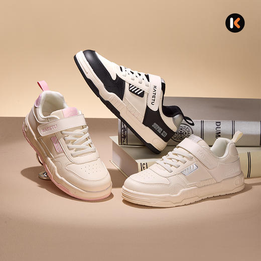 卡特兔童鞋儿童板鞋2025秋季新品儿童滑板鞋跑步鞋小白鞋 商品图3