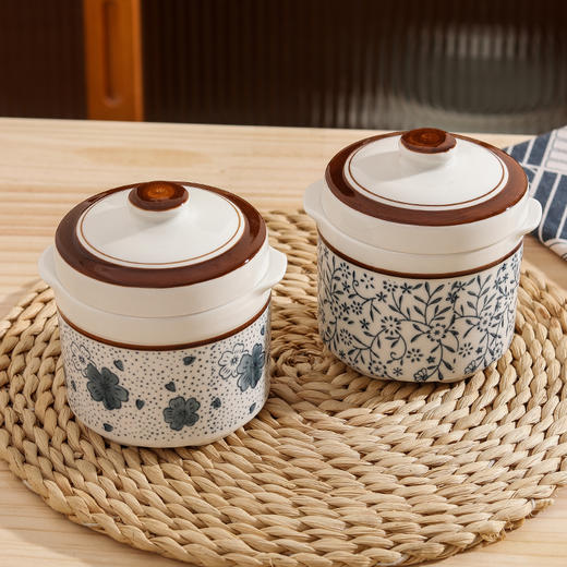 【釉下彩双耳隔水炖盅】陶瓷釉下彩手绘炖盅！！！从此刻爱上喝汤❗这小炖盅-20℃到300℃都能hold住环保无毒易清洗无铅无镉！-PJBC 商品图7