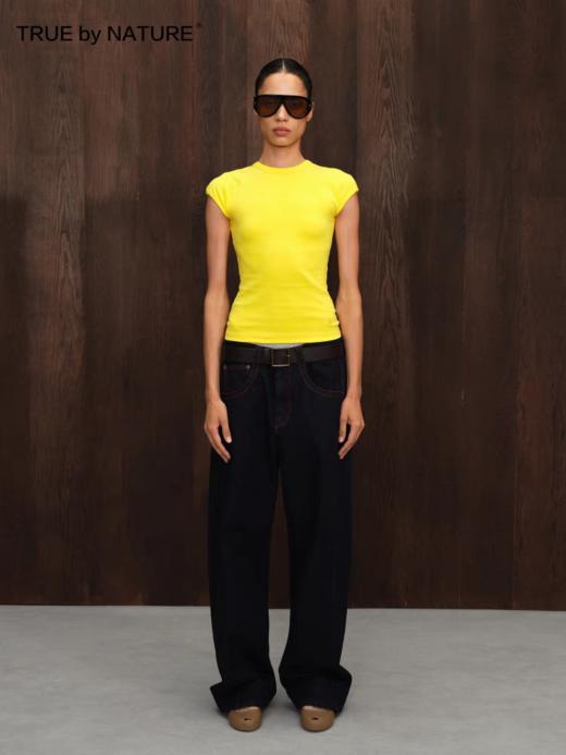 TRUE by NATURE/25SUT09/小飞袖圆领修身短袖T恤 商品图2