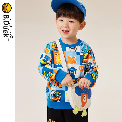 B.Duck小黄鸭童装春秋圆领卫衣90-130 BF3408063 商品图0