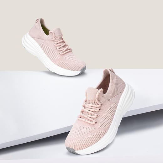 【羽翼轻透 缓震舒适】嘉适步休闲运动轻便飞织袜套鞋 商品图1