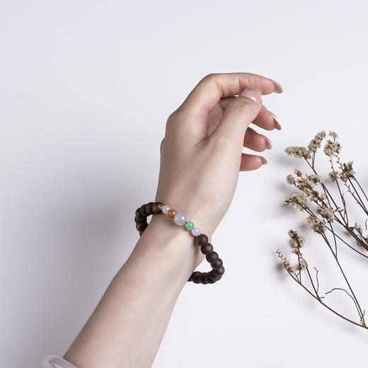 xy0472沉香+翡翠养身手串 商品图9