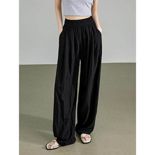 TOYOUTH初语薄荷漫波慵懒山本裤女休闲百搭阔腿裤 商品图1