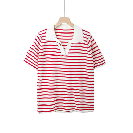 POLO领条纹上衣 商品图1