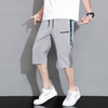 【超大码】【DH】大依优型大码七分裤冰丝美式休闲运动宽松过膝短裤潮牌男300斤 商品缩略图0