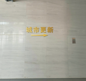【TS】20cm高城市更新+箭头 金色亚克力水晶字(大厅前台右后侧墙面)