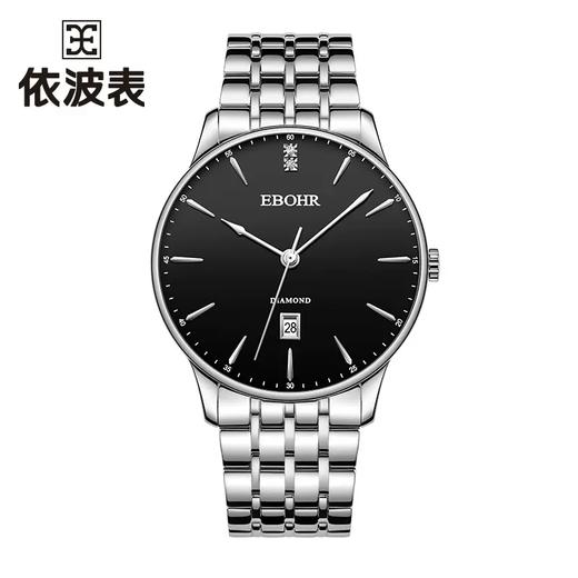 依波表21061219大师系列男款超薄石英表黑色 商品图0