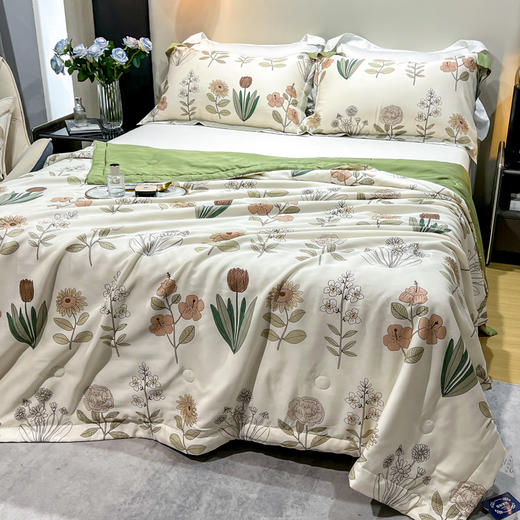 【维科家纺】莱赛尔印花抑菌夏凉被-语薇 商品图1