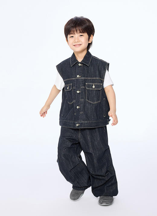 jnby  25年秋款  牛仔长裤 1O8E11200 商品图5