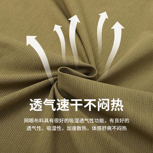 圆领T恤短袖T恤男 凉感冰纱吸湿速干透气  户外运动跑步登山徒步 CHF152021 商品图3