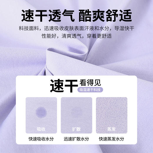 COOLMAX呼吸T恤圆领T恤短袖T恤女 吸湿排汗透气速干 户外运动跑步登山徒步 CHF152051 商品图4