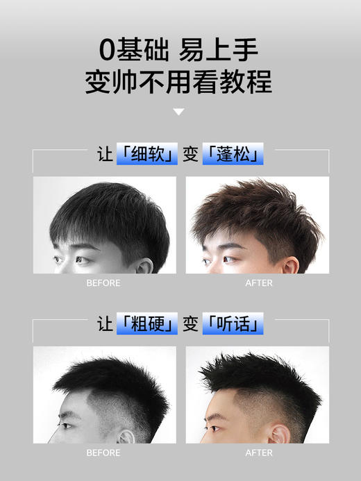 杰威尔男士发胶定型喷雾头发型刘海清香干胶338ml 商品图1