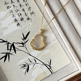 BM品牌玉髓佛公平安顺遂吊坠项链