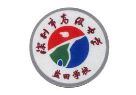通版深圳高级中学盐田学校熨烫校徽布标姓名贴章可熨烫现货现发51