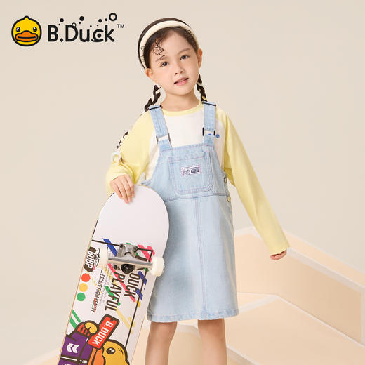 B.Duck小黄鸭童装春秋背带裙105-150 BF3580099A 商品图0