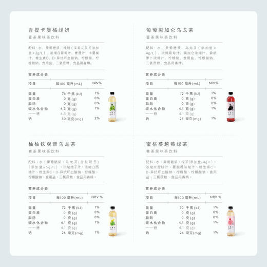 喜茶轻果茶饮450ml*15瓶整箱 商品图4