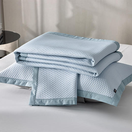 多喜爱 凉豆豆凉感席三件套-溪上【凉感值0.28超国标86%】 【A类面料】【有效抗菌】【四角绑带】【可水洗机洗】【柔软可折叠】按摩颗粒加厚三明治结构 商品图6