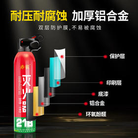 【森哥优选】车载家用灭火器 水基耐高温防爆私家车用便携年检消防器材3C认证*620ml