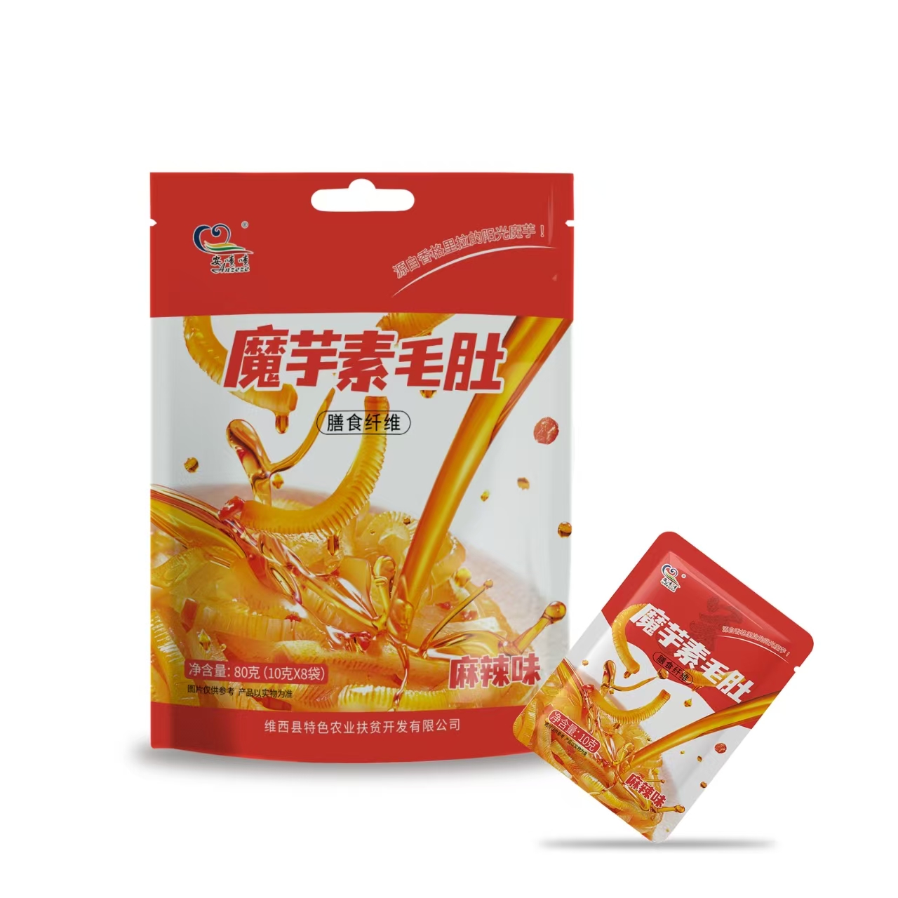 即食魔芋袋中袋（麻辣味）80g/袋