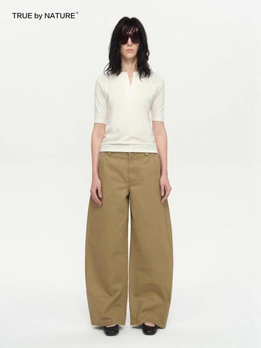 TRUE by NATURE/25SPK02/水洗廓形弯刀休闲裤 商品图2