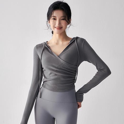 跃牌【轻匀系列】2025新修身上衣甜辣妹健身服跑步瑜伽长袖显瘦速干运动T恤女CX5009 商品图0