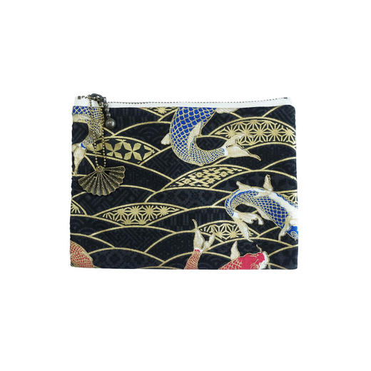 HUJI祤集Komon收纳包风の花经典烫金鲤鱼 商品图0