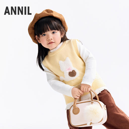 【实体店同款】女童圆领背心秋季新款安奈儿童装XG532121 商品图2