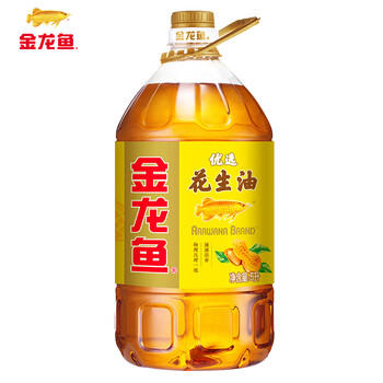 金龙鱼 食用油【保真花生油】物理压榨 压榨一级花生油6.18L 商品图4
