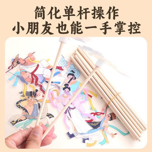 【非遗DIY迷你皮影小铺】玩具先生传统手工艺品皮影戏儿童玩具创意材料包 商品图7