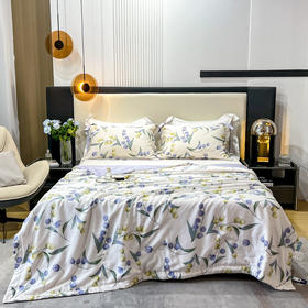 【维科家纺】莱赛尔印花抑菌夏凉被-生机（紫）