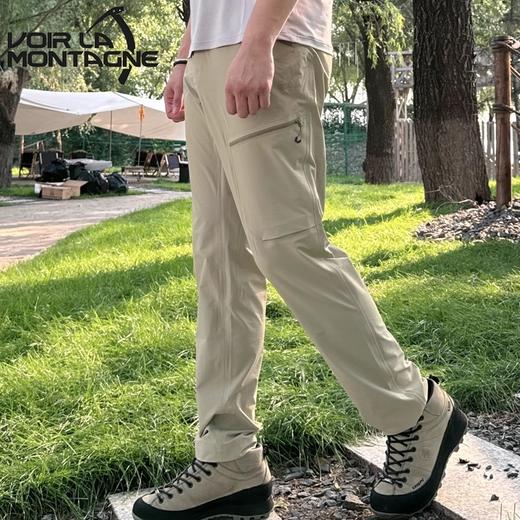Voir La Montagne/见山 D2 Tau 薄款软壳速干裤长裤防泼水配腰带 商品图4