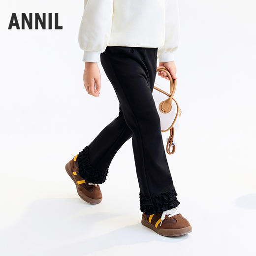 【实体店同款】女童全腰针织长裤秋季新款安奈儿童装XG536139 商品图1