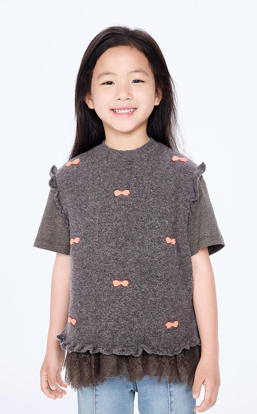 jnby  25年秋款  毛衫背心  1P8312220 商品图4