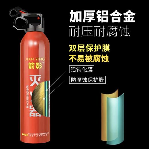 【森哥优选】车载家用灭火器 水基耐高温防爆私家车用便携年检消防器材3C认证*620ml 商品图5