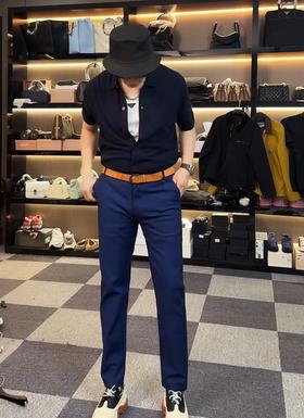 纯色休闲通勤长裤