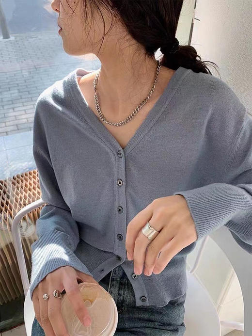 「2件79！」包芯纱V领开衫 | 秋冬清仓，可秋季外穿、冬季内搭 商品图1